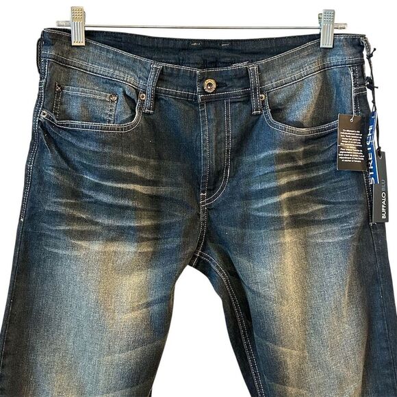 Buffalo Blu Men's Slim Bootcut Jeans Blue Size 33 Stretch Denim - Picture 2 of 13